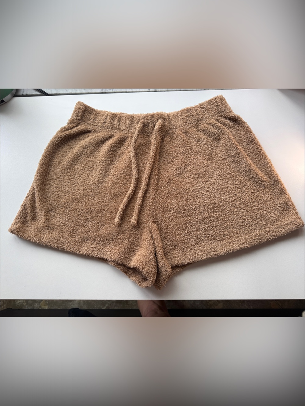 Cozy Camel Teddy Knit Shorts